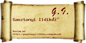 Gasztonyi Ildikó névjegykártya